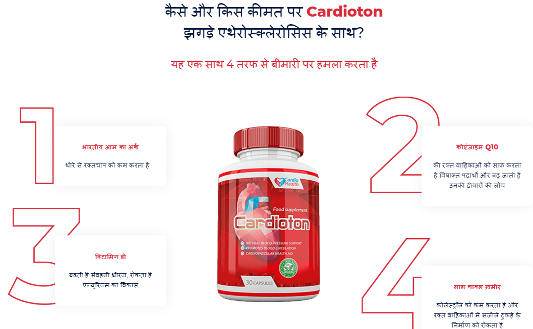 Cardioton – Blood Pressure Support Capsules Price In India! Order