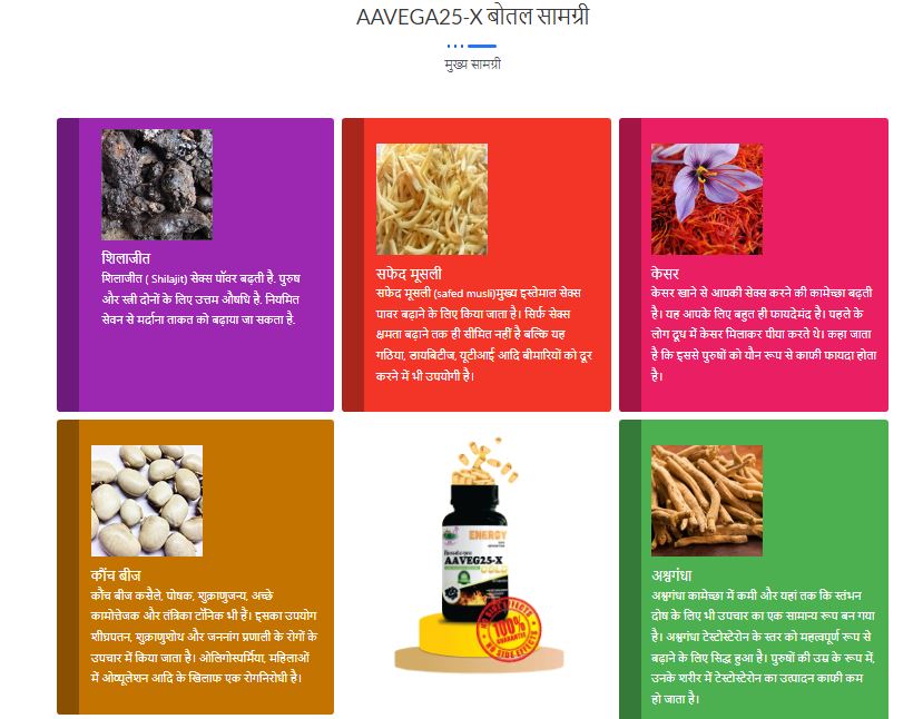 Aaveg25-X Gold Capsule – Benefits, Side Effects Price in India! Buy