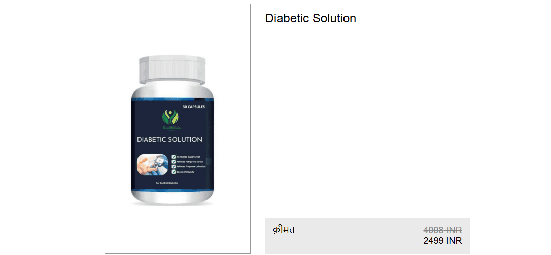 Diabetic Solution Capsule – Price, Benefits, Reviews & How to Buy